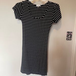 Calvin Klein: Striped Dress - super soft! Size: 10 EUC - only worn once